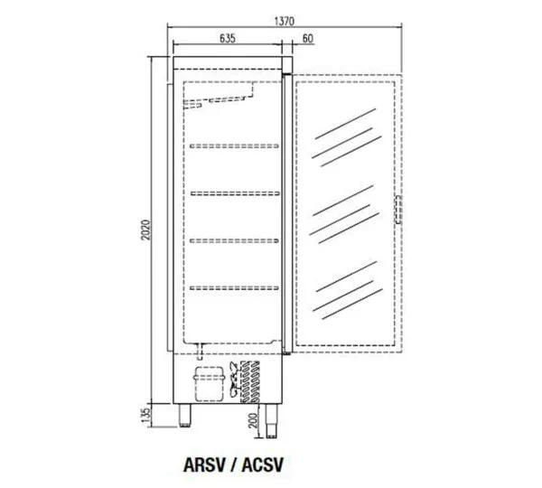 Docriluc Armario Congelador Snack ACSV-75-1 - Imagen 4