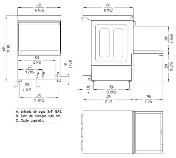 Sammic Lavavasos Glass Pro GP-35 - Imagen 3