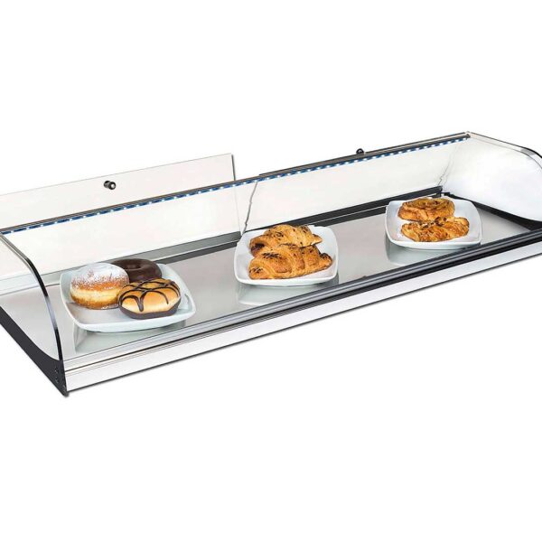 VG Vitrina Cristal Curvo Inox VCP 1 Piso