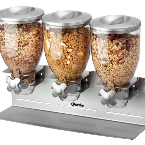 Bartscher Dispensador de Cereales Triple