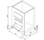 Brema Depósito de Almacenaje de Hielo Bin 550 V DS - Imagen 2