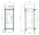 Edenox Armario Refrigerado Serie GN 2/1 APG-711 HC - Imagen 5