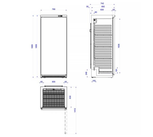 Edenox Armario Refrigerado APS-651 - Imagen 3
