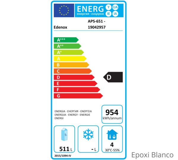 Edenox Armario Refrigerado APS-651 - Imagen 4