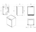 Edenox Armario Refrigerado Puerta Cristal APS-251-I-C Inox - Imagen 3