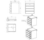 Edenox Cajonera 4 Cajones CJ - Imagen 2