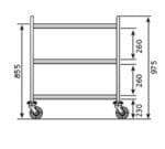 Edenox Carro de Servicio 3 Estantes - Imagen 4