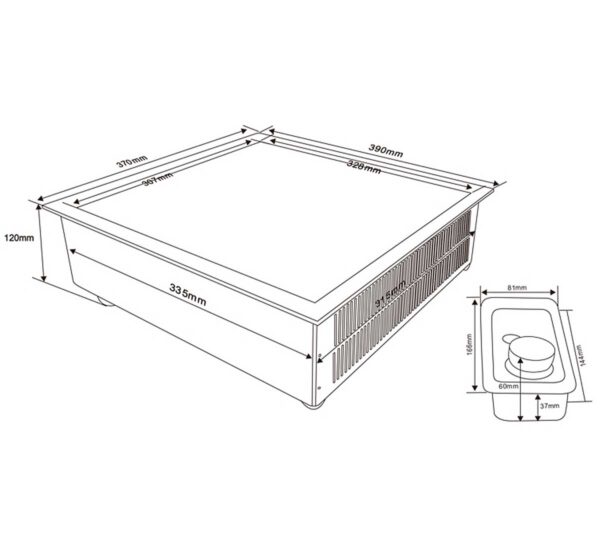 Edenox Placa de Inducción Encastre IE-35 E - Imagen 3