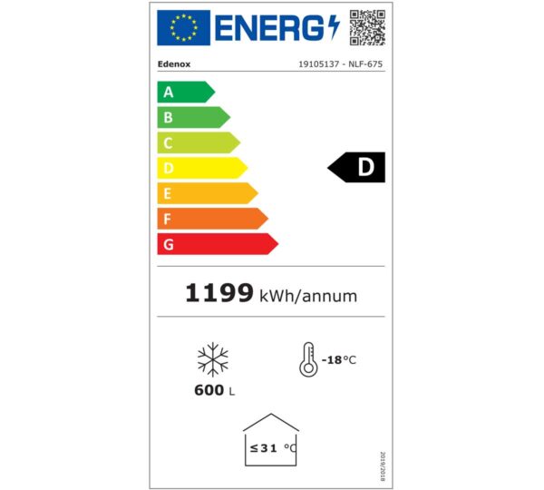 Edenox Congelador Horizontal Puerta Abatible NLF-675 - Imagen 3