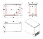 Edenox Congelador Horizontal Puerta Abatible NLF-275 - Imagen 4