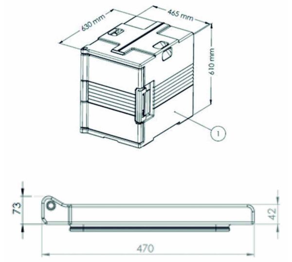 Edenox Contenedor Isotérmico C-60 S1 - Imagen 8