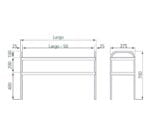 Edenox Estantería Sobremesa Neutra ESM 2 Estantes - Imagen 2