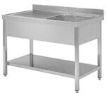 Edenox Fregadero Gama 600 con Bastidor y Estante