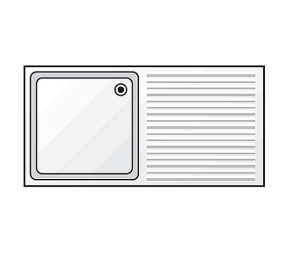 Edenox Fregadero Gama 600 con Bastidor y Estante - Imagen 3