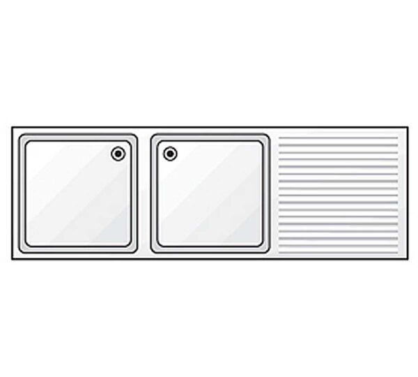 Edenox Fregadero Gama 600 con Bastidor y Estante - Imagen 6