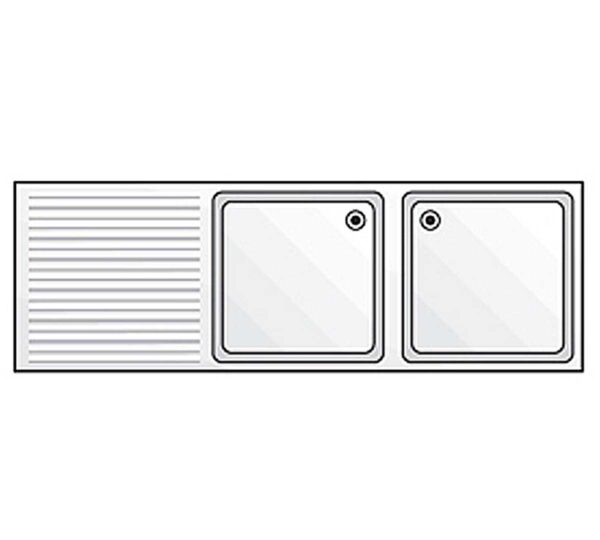 Edenox Fregadero Gama 600 con Bastidor y Estante - Imagen 7