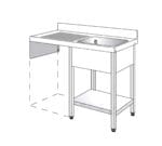 Edenox Fregadero Gama 550 con Espacio Lavavasos - Imagen 4