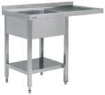 Edenox Fregadero Gama 600 con Espacio Lavavajillas y Estante