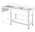 Edenox Fregadero Gama 600 con Espacio Lavavajillas y Estante - Imagen 5