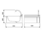 Edenox Lavamanos Mural Caño Giratorio LM-54 - Imagen 2