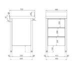 Edenox Mesa Mural con 3 Cajones Gama 700 - Imagen 3