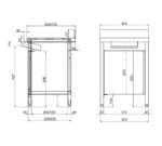 Edenox Mesa Mural sin Base para Desperdicios Gama 700 - Imagen 3