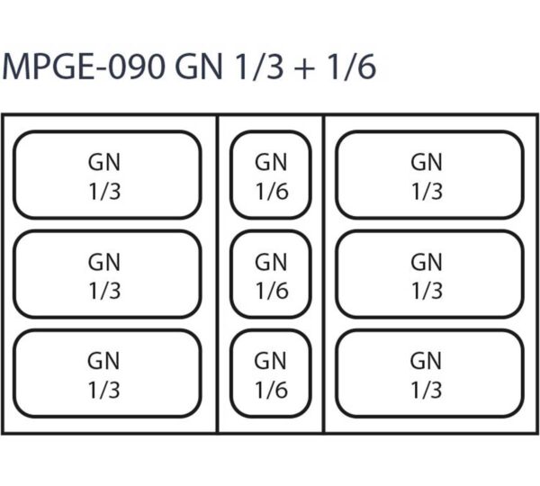 Edenox Mesa Refrigerada para Preparación Serie GN 1/1 MPGE - Imagen 3