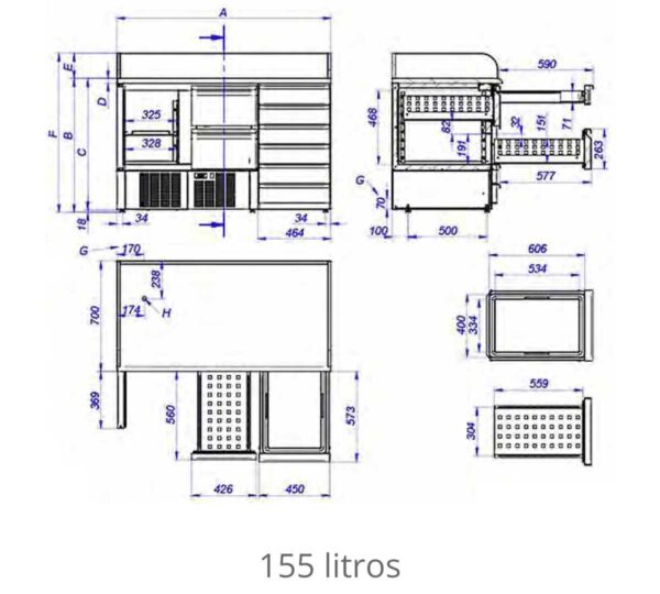 Edenox Mesa Refrigerada para Preparación Serie GN 1/1 MPGE - Imagen 5