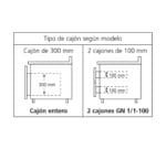 Edenox Mesa Refrigerada Baja Gastronorm GN 1/1 MPGB - Imagen 2