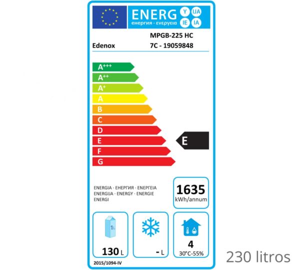 Edenox Mesa Refrigerada Baja Gastronorm GN 1/1 MPGB - Imagen 6