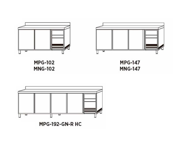 Edenox Mesa Fría Gastronorm GN 1/1 MPG Pre-Instalación - Imagen 6