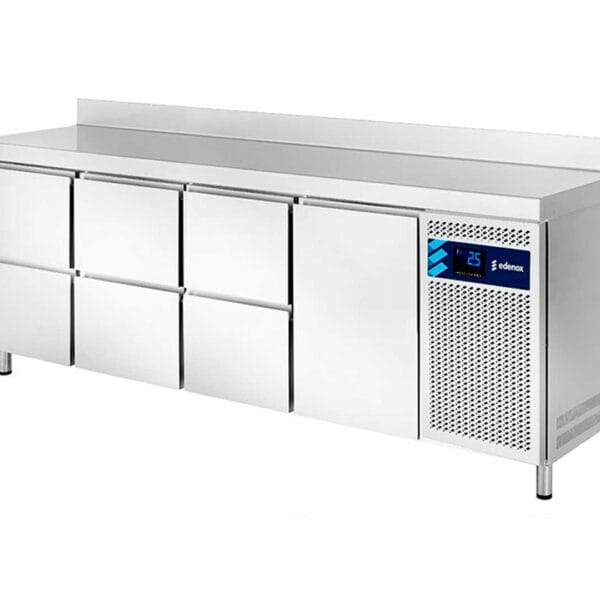 Edenox Mesa Refrigerada Snack Serie 600 MPS Puertas y Cajones