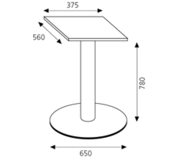 Edenox Pie Soporte en Columna PS-CVM-300 - Imagen 3
