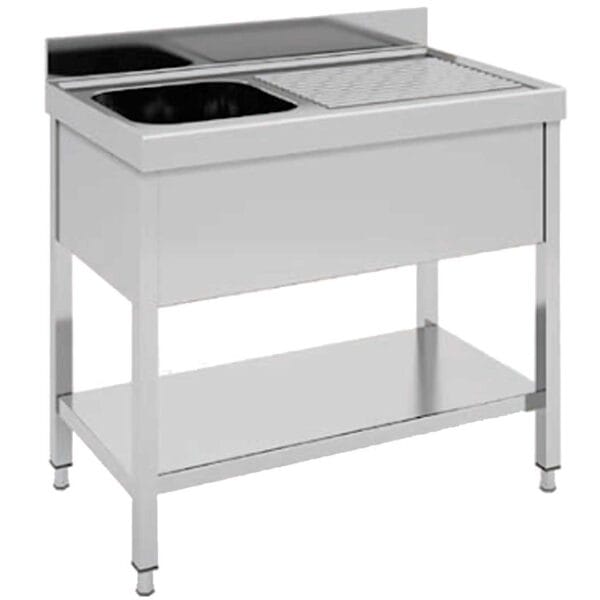 Eratos Fregadero Gama 600 con Bastidor y Estante