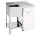 Eratos Fregadero Gama 600 con Espacio Lavavasos y Estante