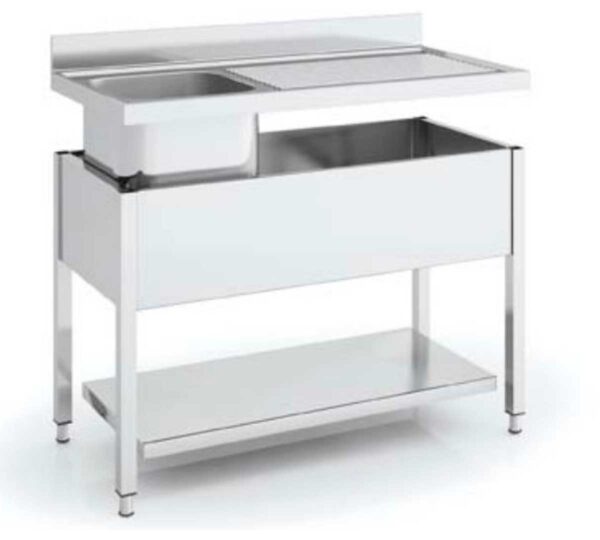 Eratos Fregadero Gama 700 con Bastidor y Estante - Imagen 2