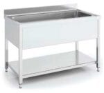 Eratos Fregadero Gama 700 Gran Capacidad con Bastidor y Estante