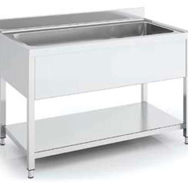 Eratos Fregadero Gama 700 Gran Capacidad con Bastidor y Estante