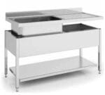 Eratos Fregadero Gama 700 Gran Capacidad con Bastidor y Estante - Imagen 2