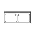 Eratos Fregadero Gama 700 Gran Capacidad con Bastidor y Estante - Imagen 6