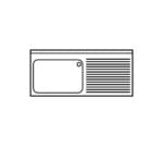 Eratos Fregadero Gama 700 Gran Capacidad con Bastidor y Estante - Imagen 4