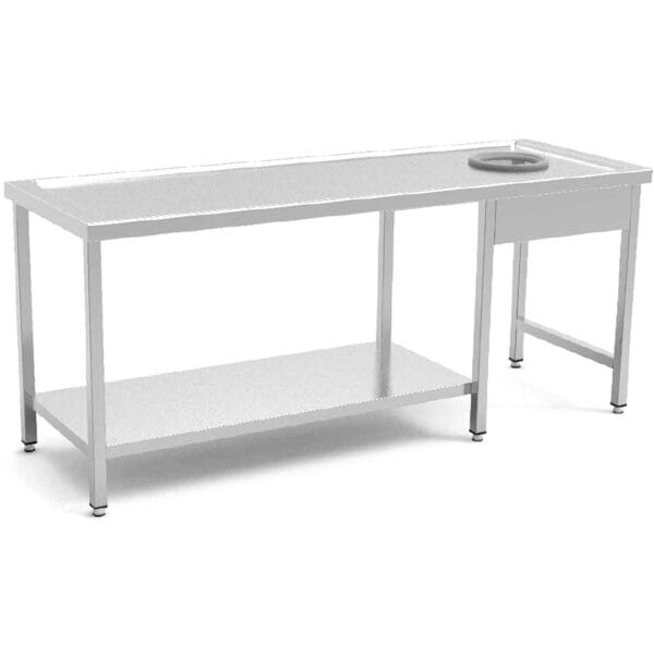 Eratos Mesa con Estante y Aro para Desbarazado