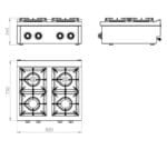 Fainca HR Cocina Serie 750 Sobremesa C4F750S - Imagen 2