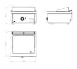 Fainca HR Fry Top de Acero Serie 600 de Sobremesa FTE-S - Imagen 2