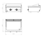 Fainca HR Fry Top de Acero Serie 600 de Sobremesa FTE-S - Imagen 3