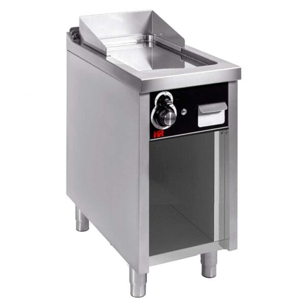 Fainca HR Fry Top de Cromo Serie 750 con Estante FT-ECR