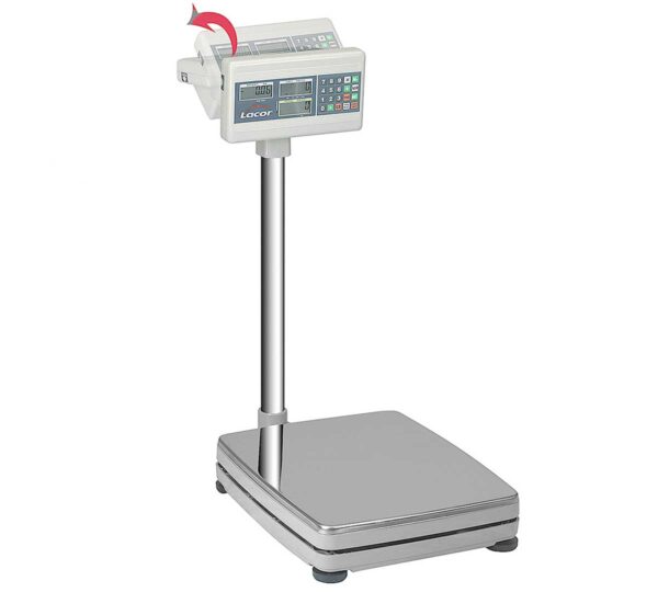 Lacor Báscula con Columna Electrónica Cuadrada