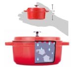 Lacor Cacerola con Tapa Mini Roja Coccottes - Imagen 3