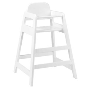 Muebles Romero Trona Madera Baby Acabado Blanco