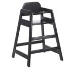 Muebles Romero Trona Madera Baby Acabado Negro